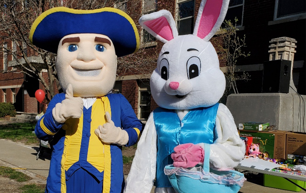 Easter Bunny and William Penn.