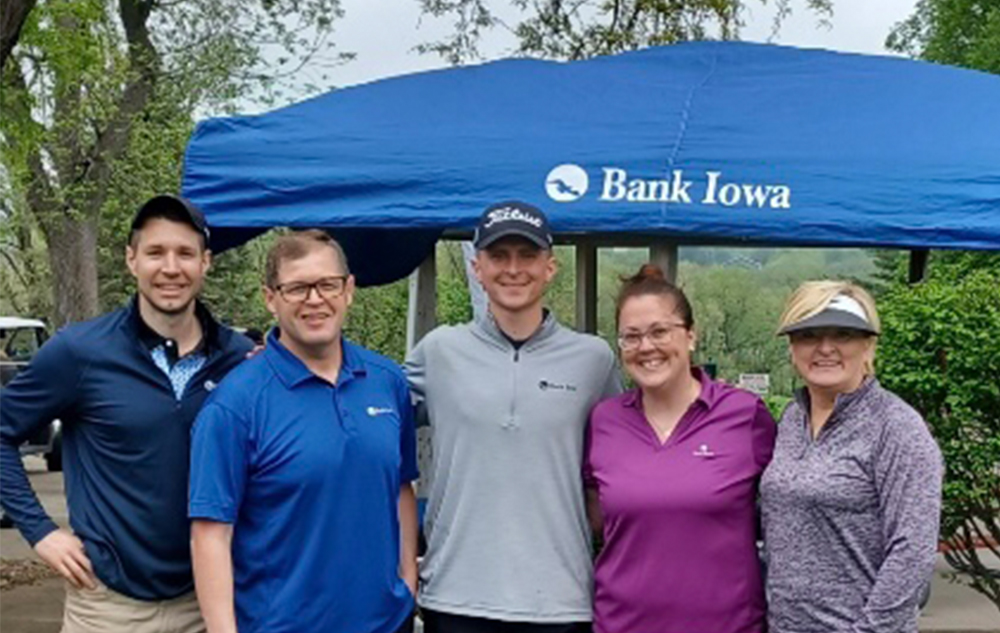Bank Iowa members at the Chamber & Development Golf Tou